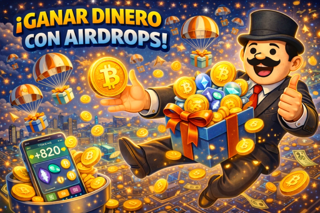 Ganar Dinero con Criptomonedas GRATIS con Airdrops
