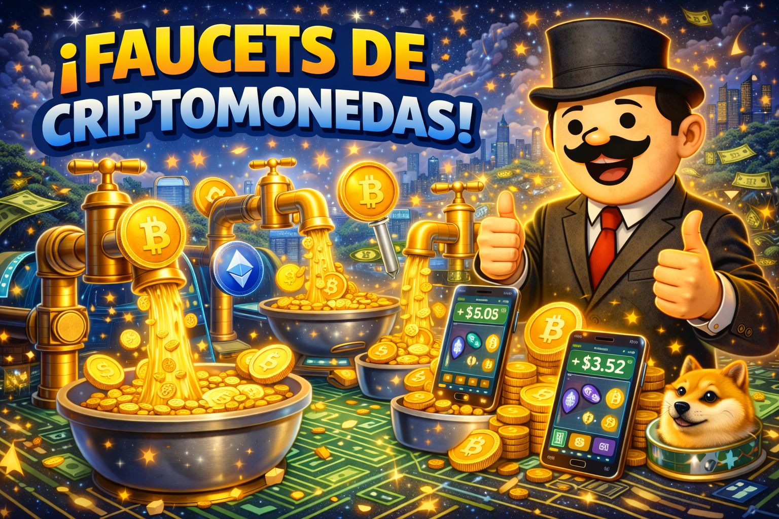 Faucets de Criptomonedas