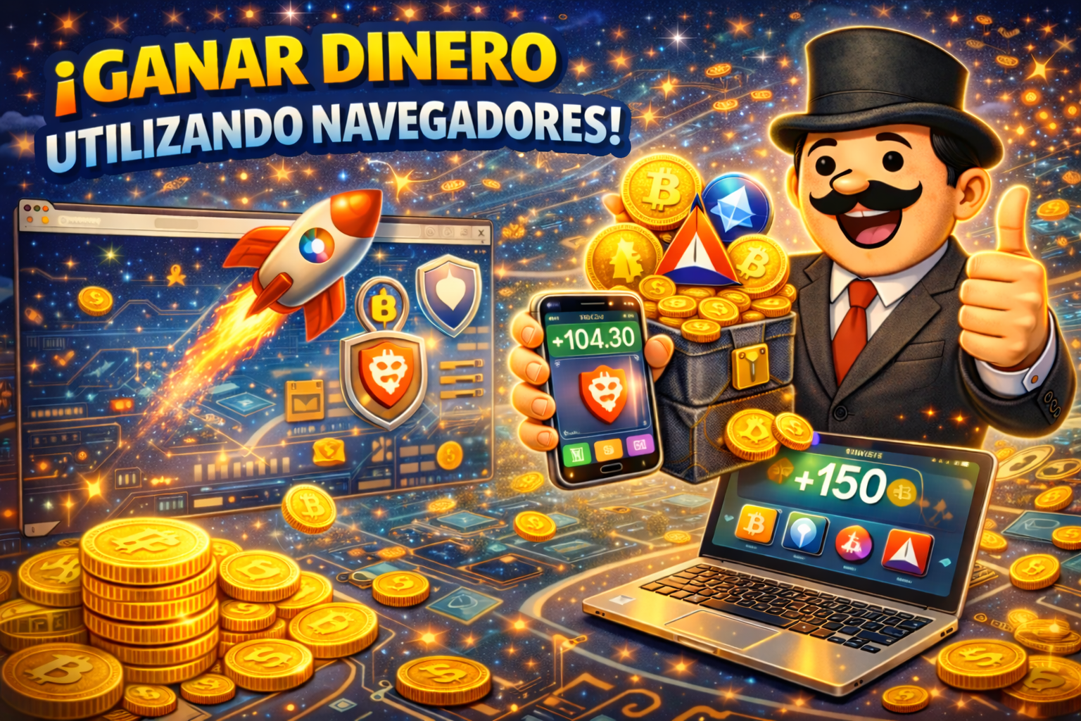 Ganar Dinero con Criptomonedas Navegando por Internet