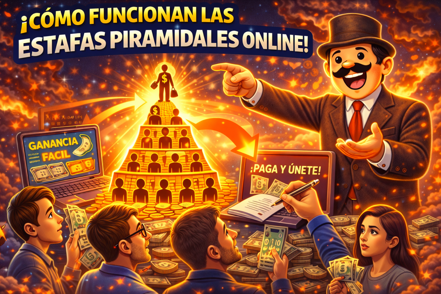 Cómo Funcionan las Estafas Piramidales