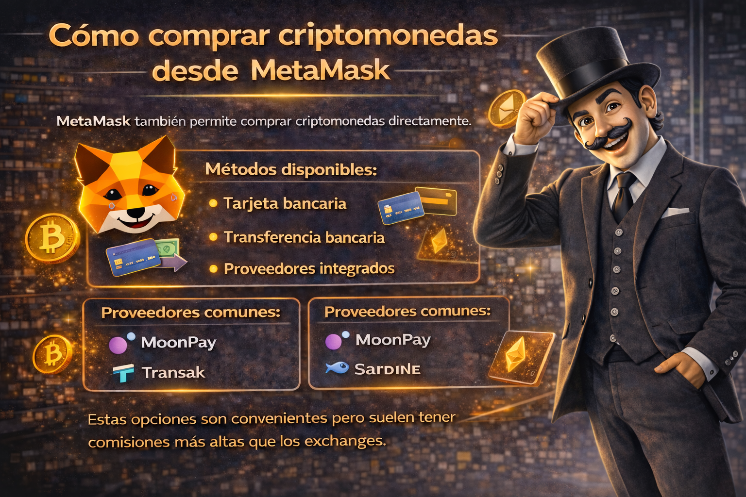 Cómo Comprar Criptomonedas desde Metamask