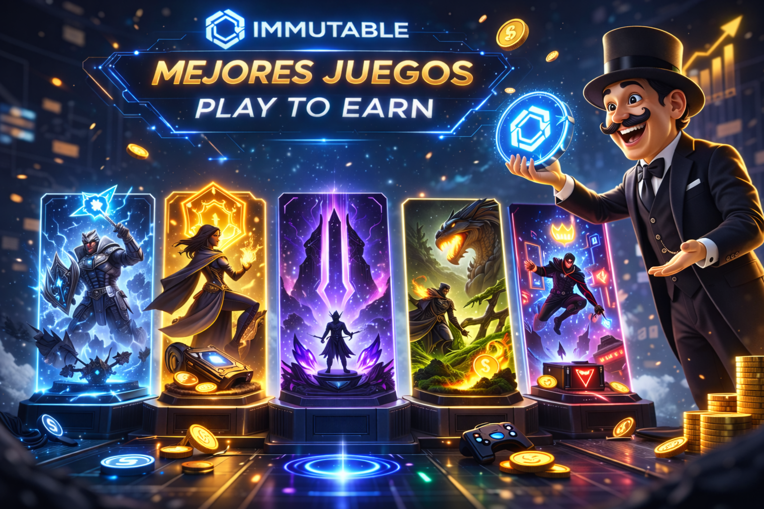 Mejores Juegos Play to Earn de Immutable