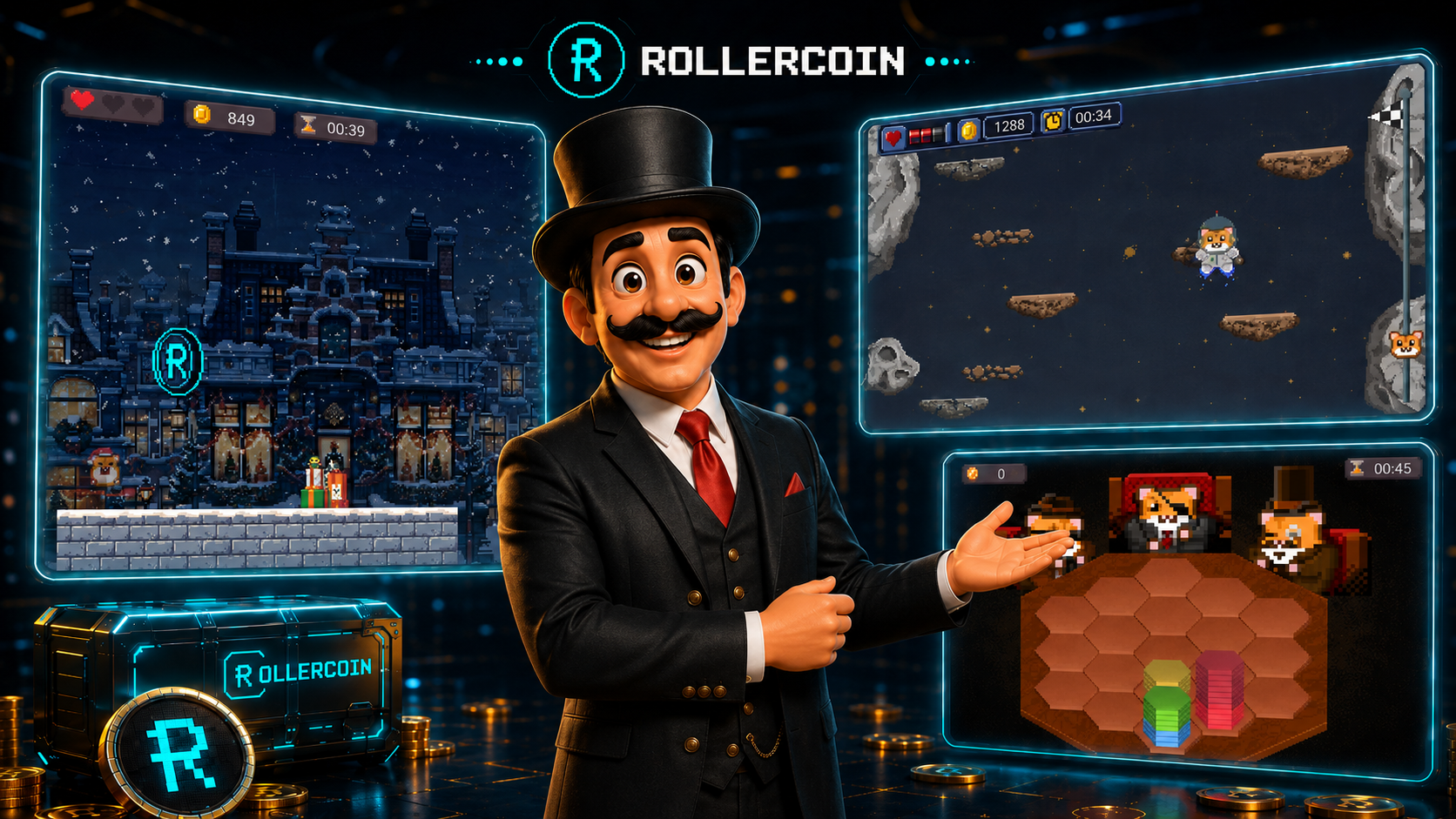Minijuegos Rollercoin