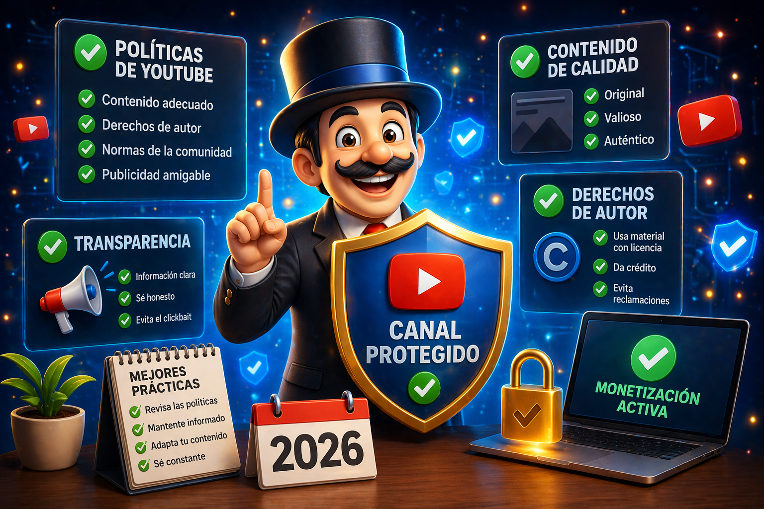 Evitar Desmonetización YouTube 2026