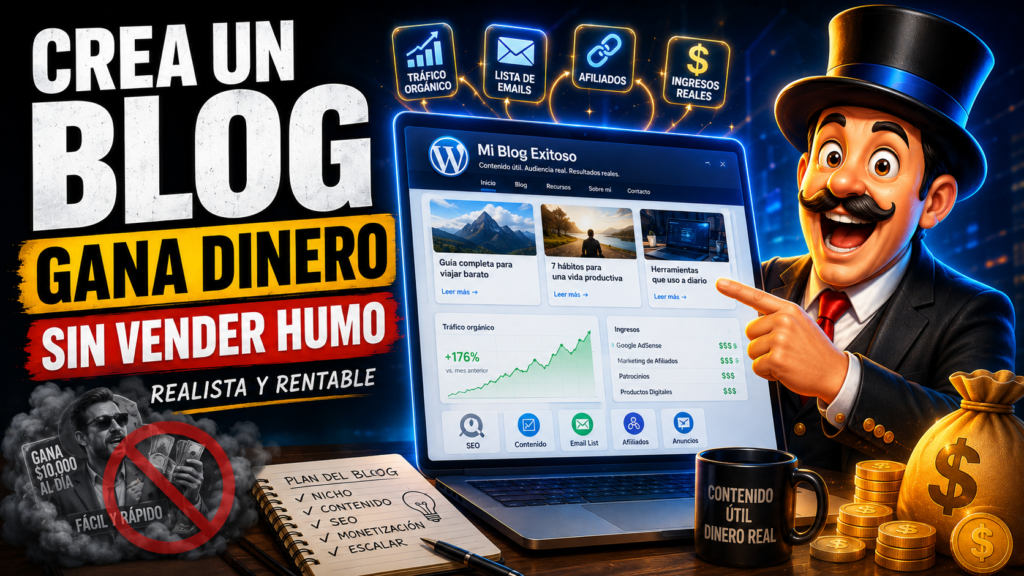 Crear un Blog para Ganar Dinero