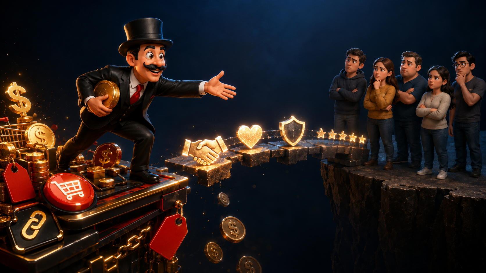 Intentar monetizar antes de generar confianza