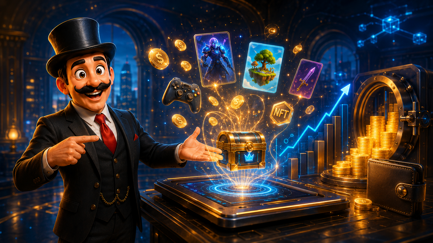 Juegos Play to Earn populares: ejemplos, recompensas, NFTs y criptomonedas
