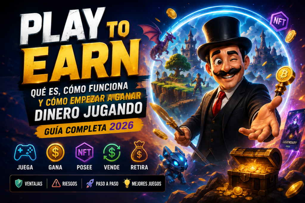 Play to Earn: Cómo Ganar Dinero con Juegos NFT [Guía 2026]