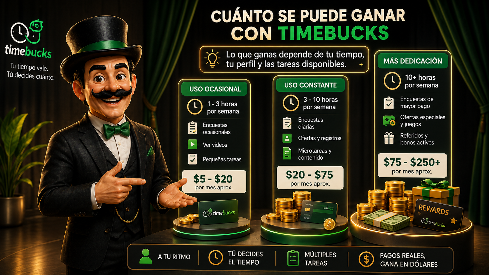 Cuánto se Puede Ganar con Timebucks